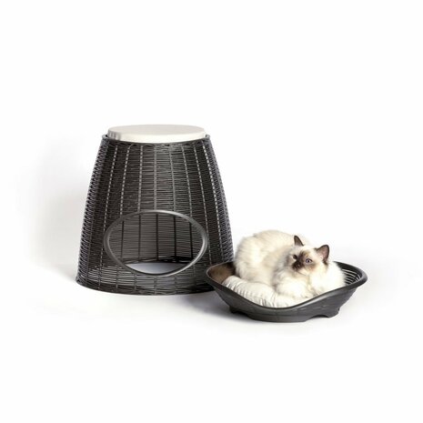 Bama Pet Pasha Dierenmand 52x50x46/55 cm Antraciet