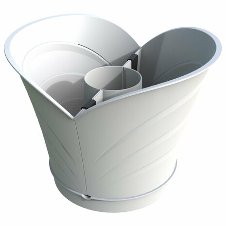 Bama Tulipano Bloempot 5L 34.5x19x30 cm 4 Stuks Wit