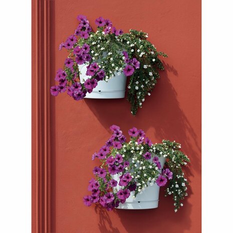 Bama Tulipano Bloempot 5L 34.5x19x30 cm 4 Stuks Wit