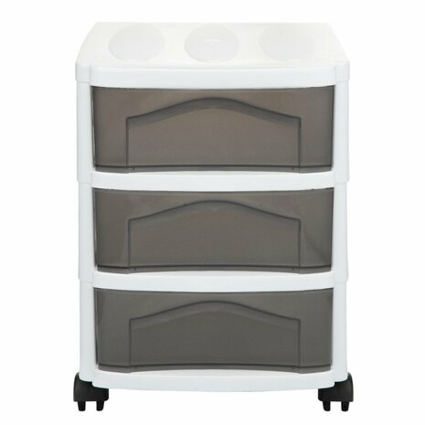 Bama Big Hobby Ladesysteem met 3 Laden 30x30x40 cm Wit/Grijs