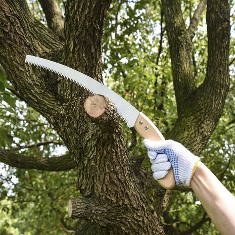 TerCasa JU-998500 Tuinzaag Gebogen Blad 33 cm met Kunststof Houder