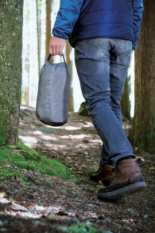 Camping luchtbed met Quickfill USB150 luchtpomp