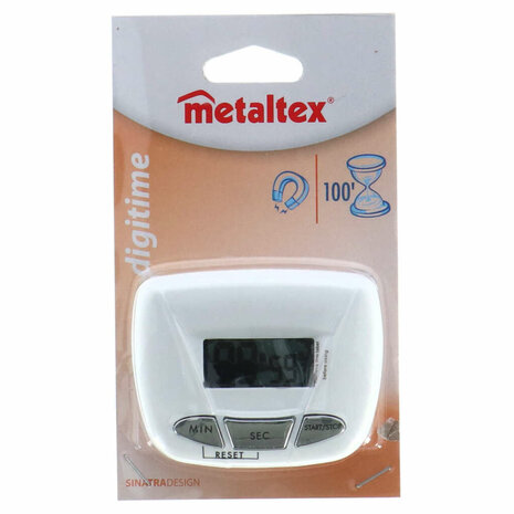 Digitale Kookwekker Metaltex Wit