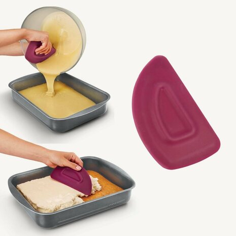 Pannenlikker 16x8x1 cm Siliconen/Paars