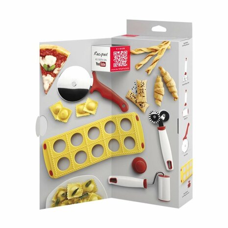 Set voor Pasta en Pizza Metaltex Deko Food Line