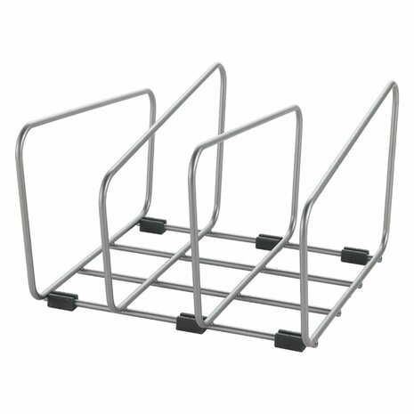 Bakspullen en Snijplankhouder 22x21x14 cm Zilver
