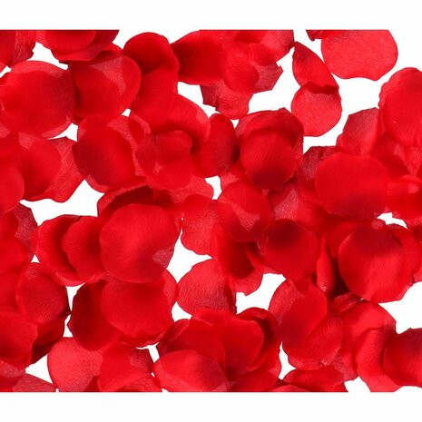 Rozenblaadjes in Giftbox Hart Rood/Transparant