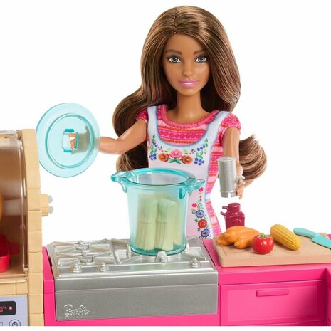 Barbie Family Teresa Pop Recept voor Vriendschap Keukenspeelset