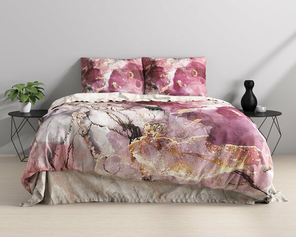 Dekbedovertrek 240x220 Breccia Roze