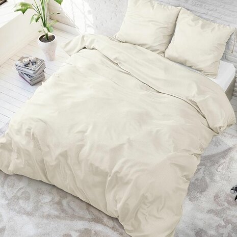 Dekbedovertrek 240x220 Satin Point Creme