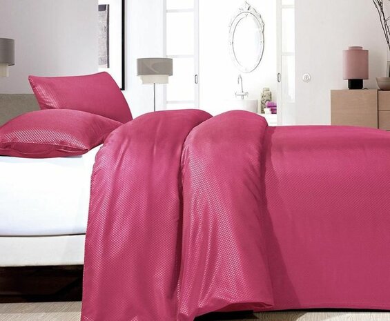 Dekbedovertrek 240x220 Satin Point Roze