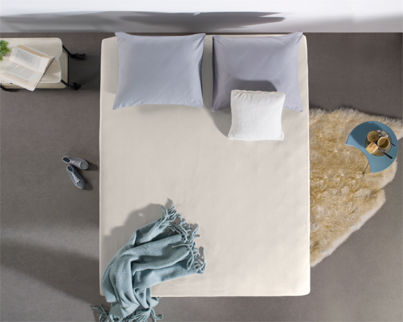 Hoeslaken 160/180x200 Jersey Creme