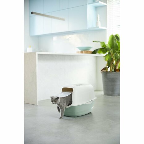 Kattenbak Eco Groen/Zand