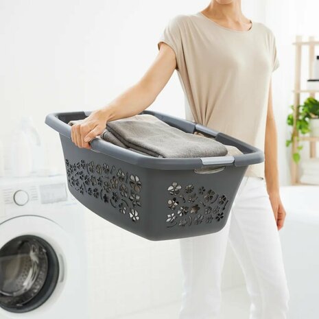 Wasmand 50L Antraciet