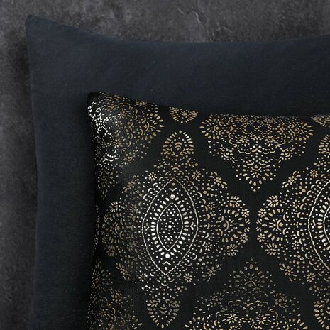 Glamour Flanel Art Foil Zwart 240 x 200/220