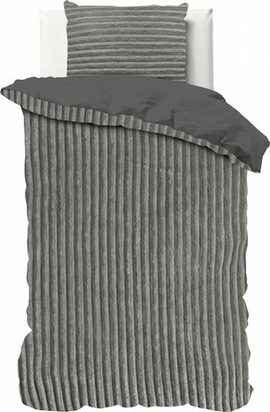 Rib Teddy Grijs 200x200/220