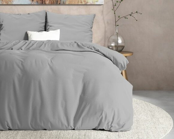 Flanel dekbedovertrek Mendez Grijs 200x200/220
