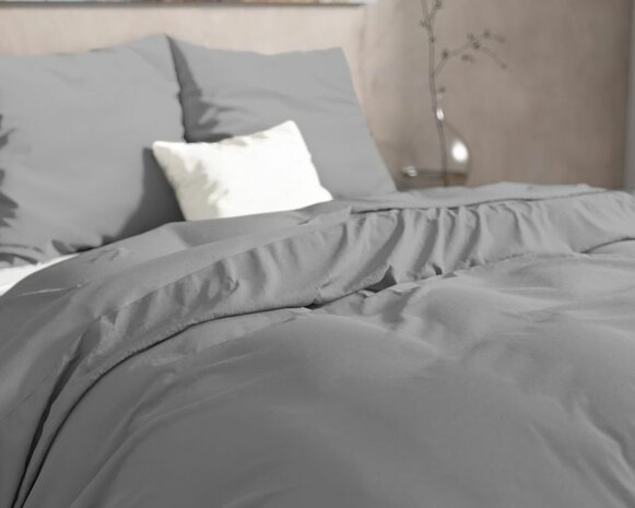 Flanel dekbedovertrek Mendez Grijs 240x200/220