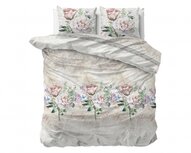Sleeptime dekbedovertrek 140x220 Lovely Flower Beige