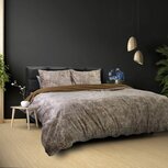 Dreamhouse dekbedovertrek 240x220 Signature Velvet Katoen Aria Bruin