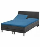 Bed Care splittopper jersey blauw 180x200