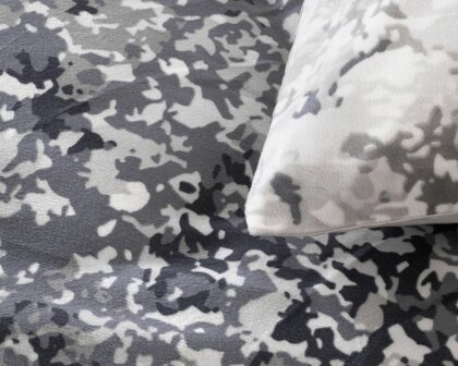 Dreamhouse dekbedovertrek Signature Velvet Katoen Emma Antraciet 240x220