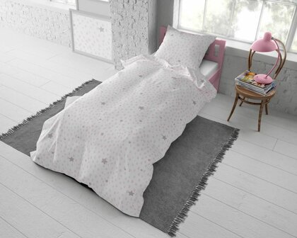 Dreamhouse dekbedovertrek Wise Bunny 2 White 140x200