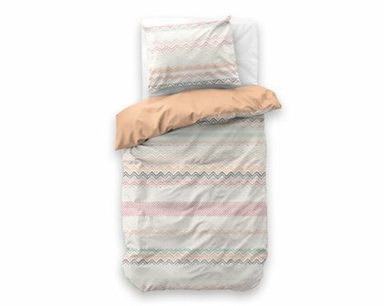 Little Monster Elaya roze kinderdekbedovertrek 140x200 met elegant en dromerig design.