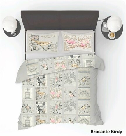 Refined Bedding dekbedovertrek Brocante Birdy 200x220