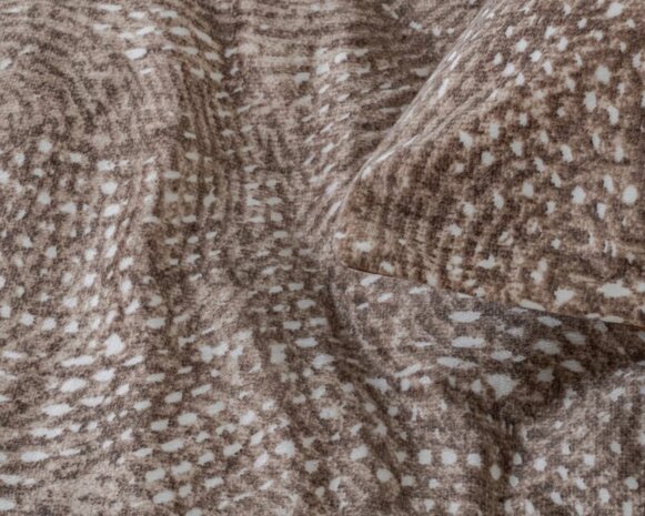 Dreamhouse dekbedovertrek 240x220 Signature Velvet Katoen Aria Bruin
