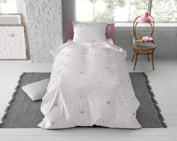 Dreamhouse dekbedovertrek Wise Bunny 2 White 140x200