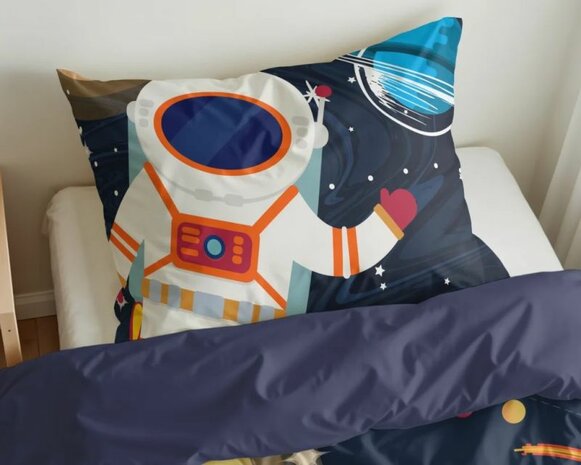 Dekbedovertrek Space man 2 Blauw 140 x 200/220