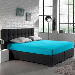 Hoeslaken 80/90/100 x 200 Jersey Turquoise Hoeslaken 80/90/100 x 200 Jersey Turquoise