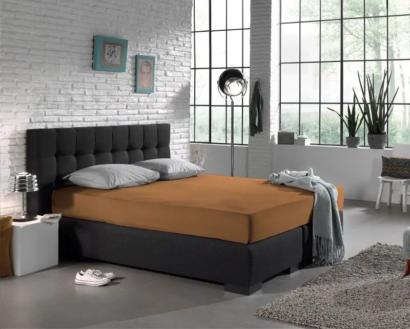 Hoeslaken Jersey 80/90/100x220 Taupe