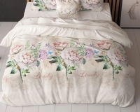 Dekbedovertrek 140x220 Lovely Flower Beige