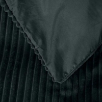 Rib Teddy Dekbedovertrek 140x220 Zwart