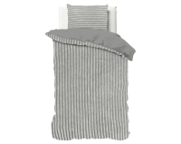 Sleeptime Rib Teddy dekbedovertrek 140 x 200/220 Grijs