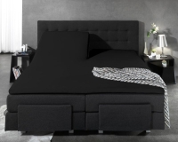 Luxe Splittopper Hoeslaken Zwart