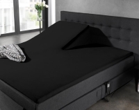 Luxe Splittopper Hoeslaken Zwart