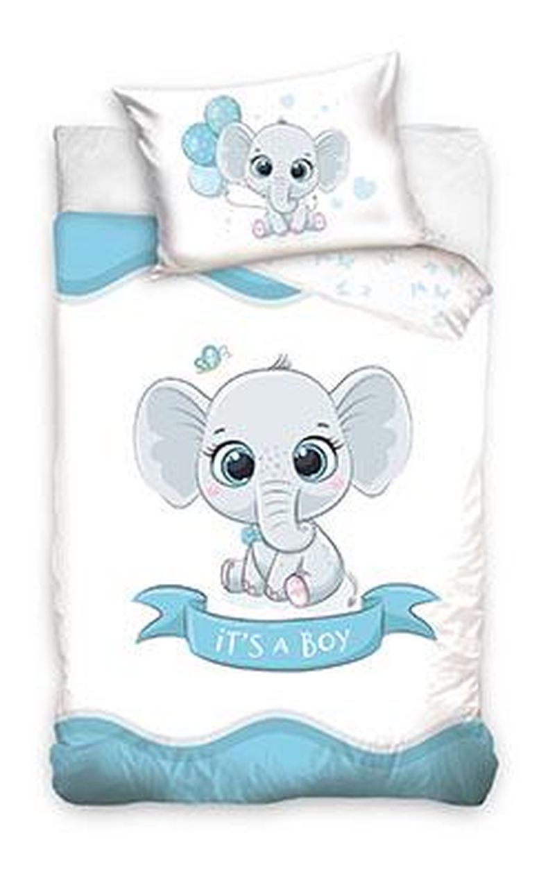 Dekbedovertrek 100x135 olifantje