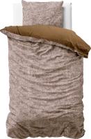 Dreamhouse dekbedovertrek 200x220 Signature Velvet Katoen Aria Bruin