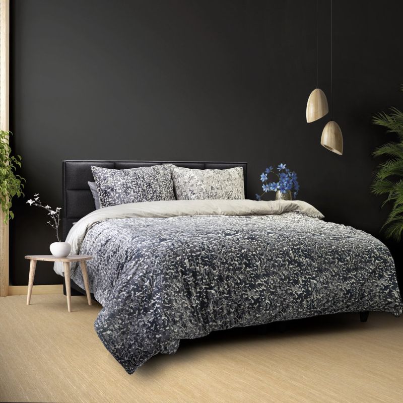 Dreamhouse dekbedovertrek Signature Velvet Katoen Emma Antraciet 240x220