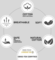 Soft Terry Badjas S/M antraciet