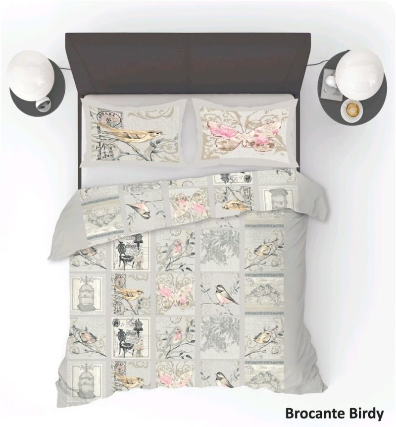 Refined Bedding dekbedovertrek Brocante Birdy 200x220