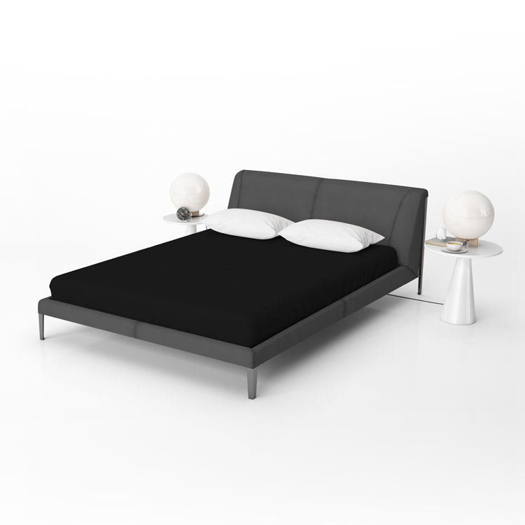 Hoeslaken 140x200 +30 Jersey Zwart