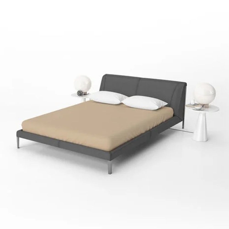 Aries Bedding hoeslaken Katoen beige 90x200