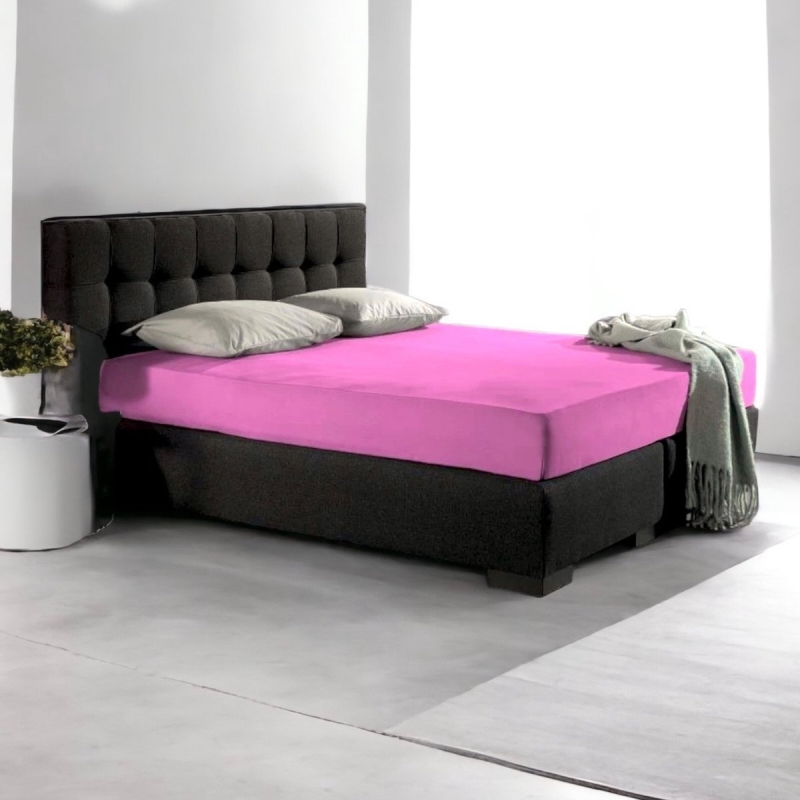 Aries Bedding hoeslaken katoen roze 90x200