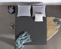 Beau Maison hoeslaken jersey antraciet (donkergrijs) 140x200