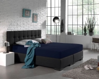 Premium Sheets Jersey Hoeslaken in Donker blauw 200x220