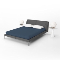 Premium Sheets hoeslaken jersey blauw 90x200